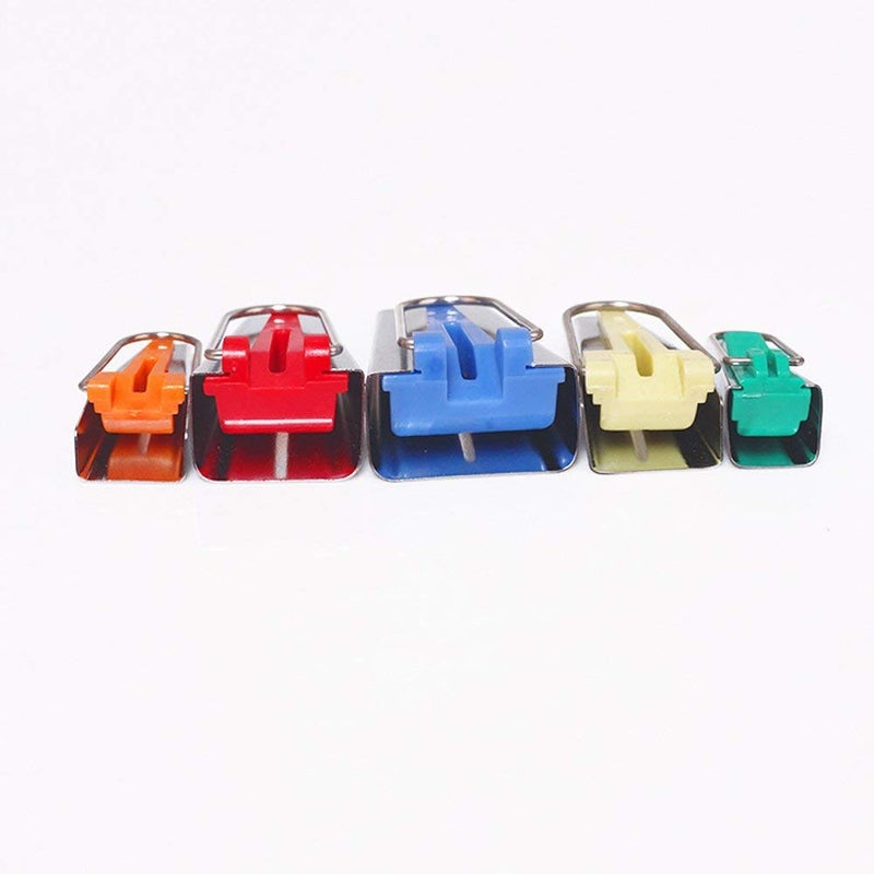 YICBOR Fabric Bias Tape Maker Tool, 5in1, Sewing Quilting, 6mm 9mm 12mm 18mm 25mm, Multicolour, Tape Maker Tool Set - Image 4